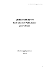 Gigabyte GN-FE605(M) User Manual