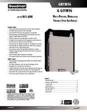Goodman GMVM96 User Manual