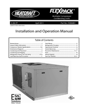 Heatcraft Refrigeration Products FLEXPACK TPC3 Installation And Operation Manual