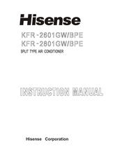 Hisense KFR-2601GW/BPE Instruction Manual