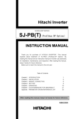 Hitachi SJ-PB Instruction Manual