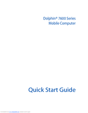 Honeywell Dolphin 7600 Quick Start Manual
