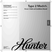 Hunter 42408-01 Owner's Manual And Installation Manual