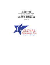 Global American Core 2804080 User Manual