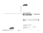 JVC BC-D2300U Instruction Book