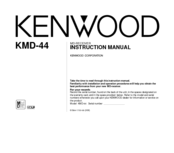Kenwood KMD-44 Instruction Manual