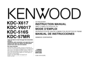 Kenwood KDC-X617 Instruction Manual