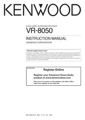 Kenwood VR-8050 Instruction Manual