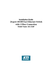 Kti Networks KS-324F Installation Manual