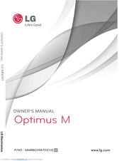 LG Optimus M MMBB0394701 Owner's Manual