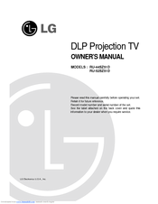 Lg RU-44SZ51D Owner's Manual