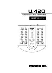 Mackie U.420 Owner's Manual