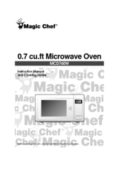 Magic Chef MCD760W Instruction Manual & Cooking Manual