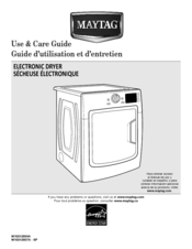 Maytag MED7000X Use And Care Manual