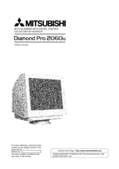 Mitsubishi Diamond Pro 2060u User Manual