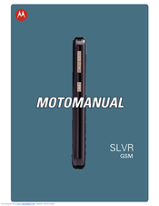 Motorola SLVR SLVR GSM Motomanual