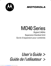 Motorola MD40 Series User Manual