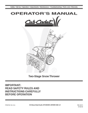 Cub Cadet 769-04210 Operator's Manual