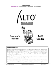 Alto EZ-8 Operator's Manual
