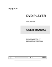 Oppo OPDV971H User Manual