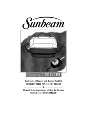 Sunbeam 4806 Instruction Manual And Recipe Booklet