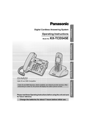 Panasonic KX-TCD545E Operating Instructions Manual