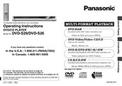 Panasonic DVD-S29S Operating Instructions Manual