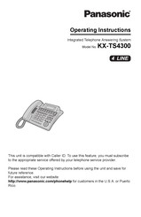 Panasonic KX-TS4300 Operating Instructions Manual