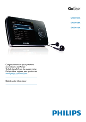 Philips GOGEAR SA054104K User Manual