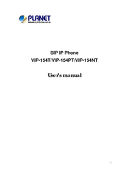 Planet Networking & Communication SIP IP PHONE VIP-154PT User Manual
