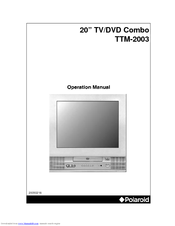Polaroid TTM-2003 Operation Manual