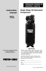 Porter-Cable C7501M Instruction Manual