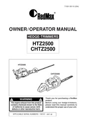 RedMax HTZ2500 Owner's/Operator's Manual