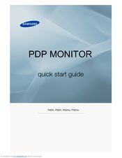 Samsung SyncMaster P50H Quick Start Manual