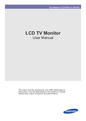 Samsung SyncMaster XL2370HD User Manual