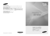 Samsung PL42C430 User Manual