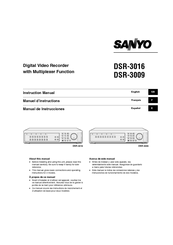 Sanyo DSR-3009 Instruction Manual