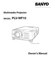 Sanyo WF10 - PLV WXGA LCD Projector Owner's Manual