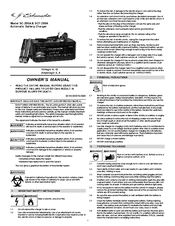 Schumacher Electric Speed Charge SC-200A Owner's Manual