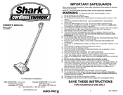 Shark EURO-PRO UV610 Owner's Manual