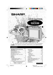 Sharp 32C530 Operation Manual