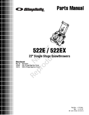 Simplicity 522EX Parts Manual