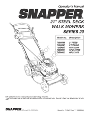 Snapper 7800600 Operator's Manual
