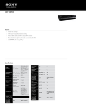 Sony CDP-CE500 Specifications