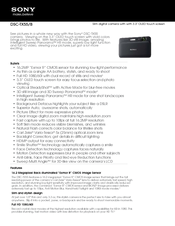 Sony DSC-TX55/B Specifications