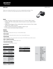 Sony MPK-WF Specifications