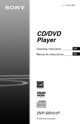 Sony DVP-SR101P/B - Progressive Scan Dvd Player Operating Instructions Manual