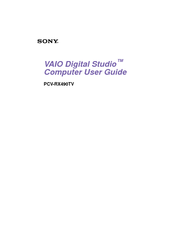 Sony VAIO Digital Studio PCV-RX490TV User Manual