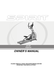 Spirit XE 850 Owner's Manual
