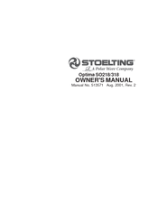 Stoelting Optima SO218 Owner's Manual